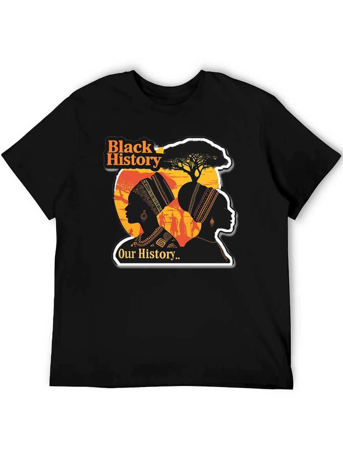 Black History T-Shirt - Our History Womens Silhouette