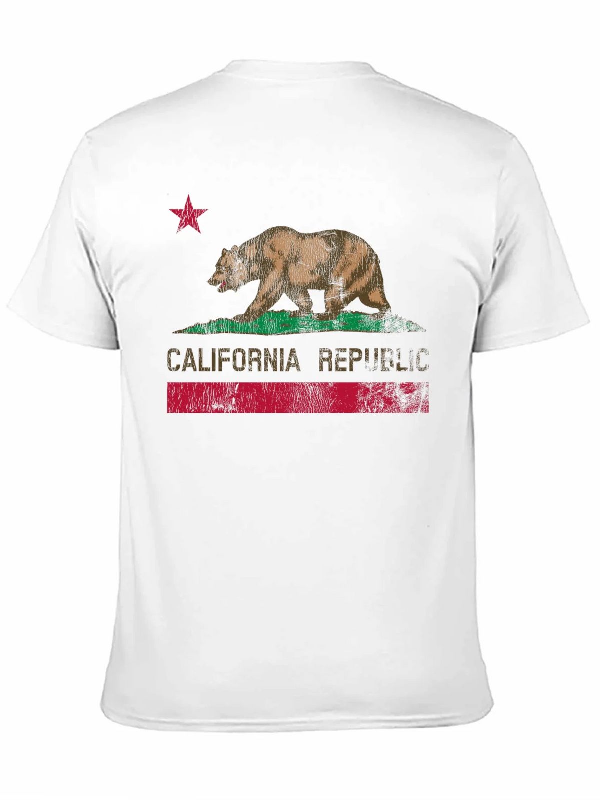 California Republic Bear Graphic Tee - Black