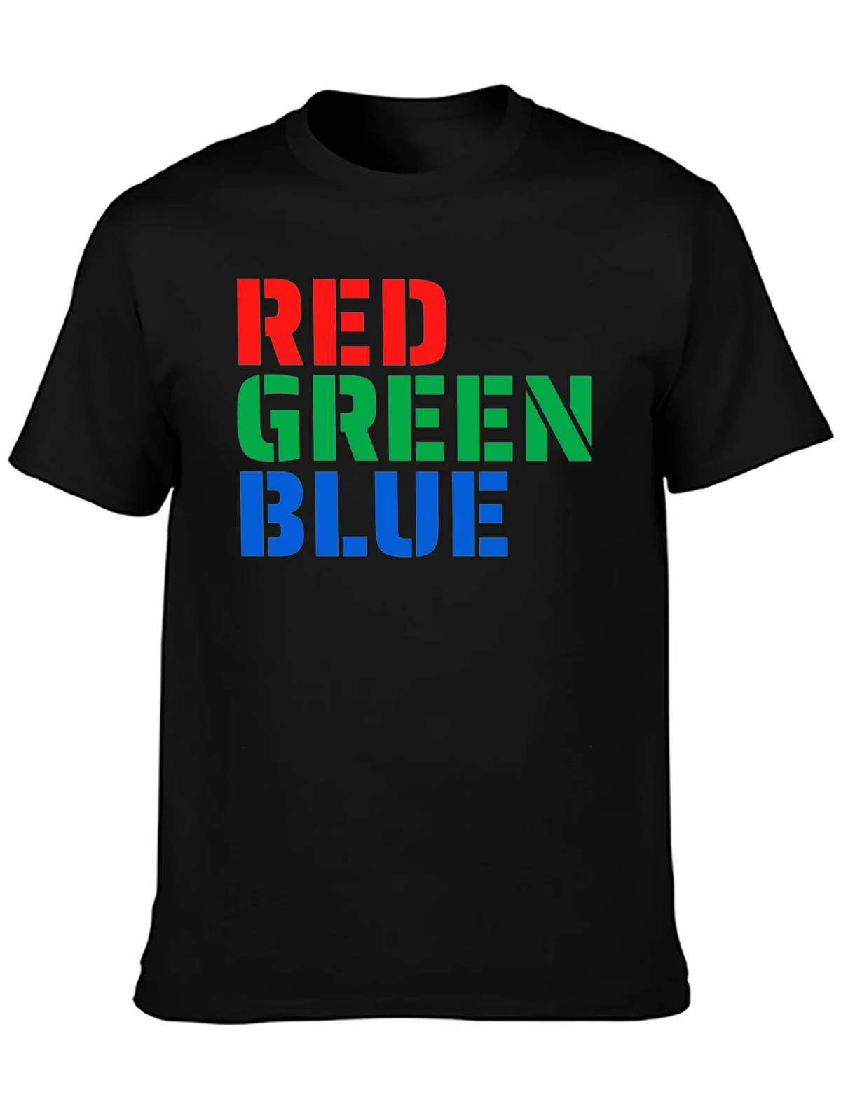 RGB Color Block T-Shirt - Red Green Blue Graphic Tee
