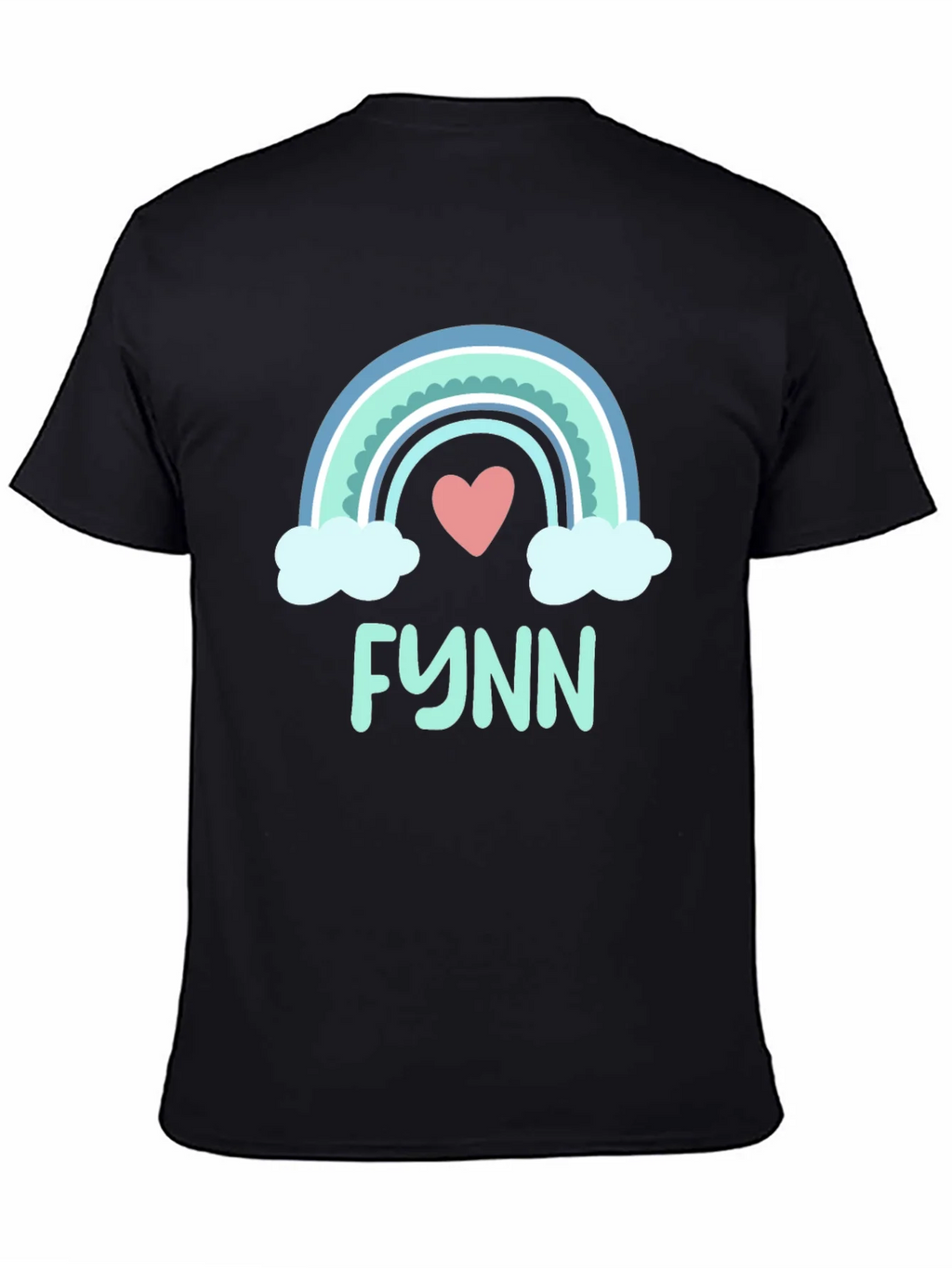 Rainbow Heart Tee - Personalized with Name