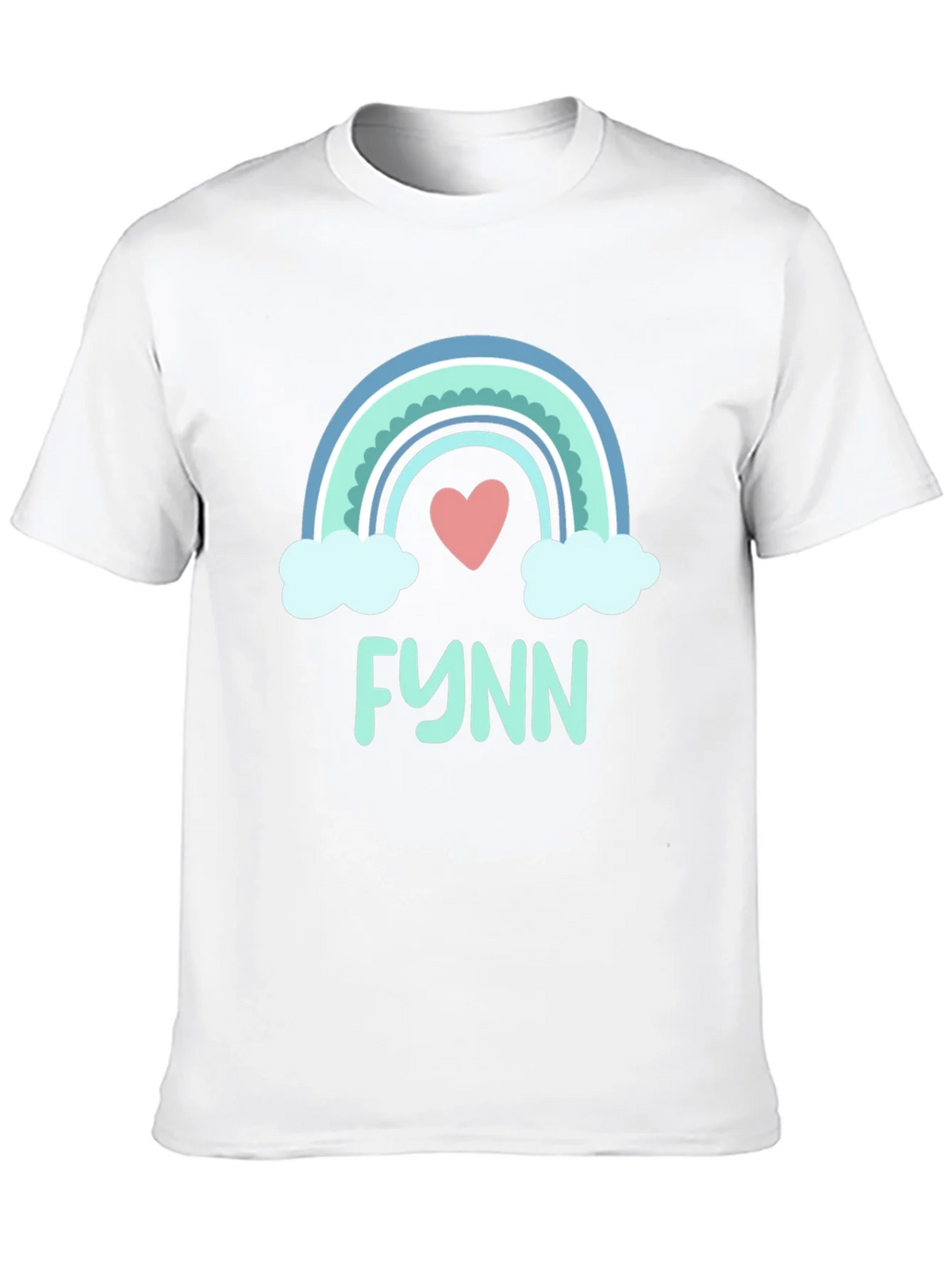 Rainbow Heart Tee - Personalized with Name