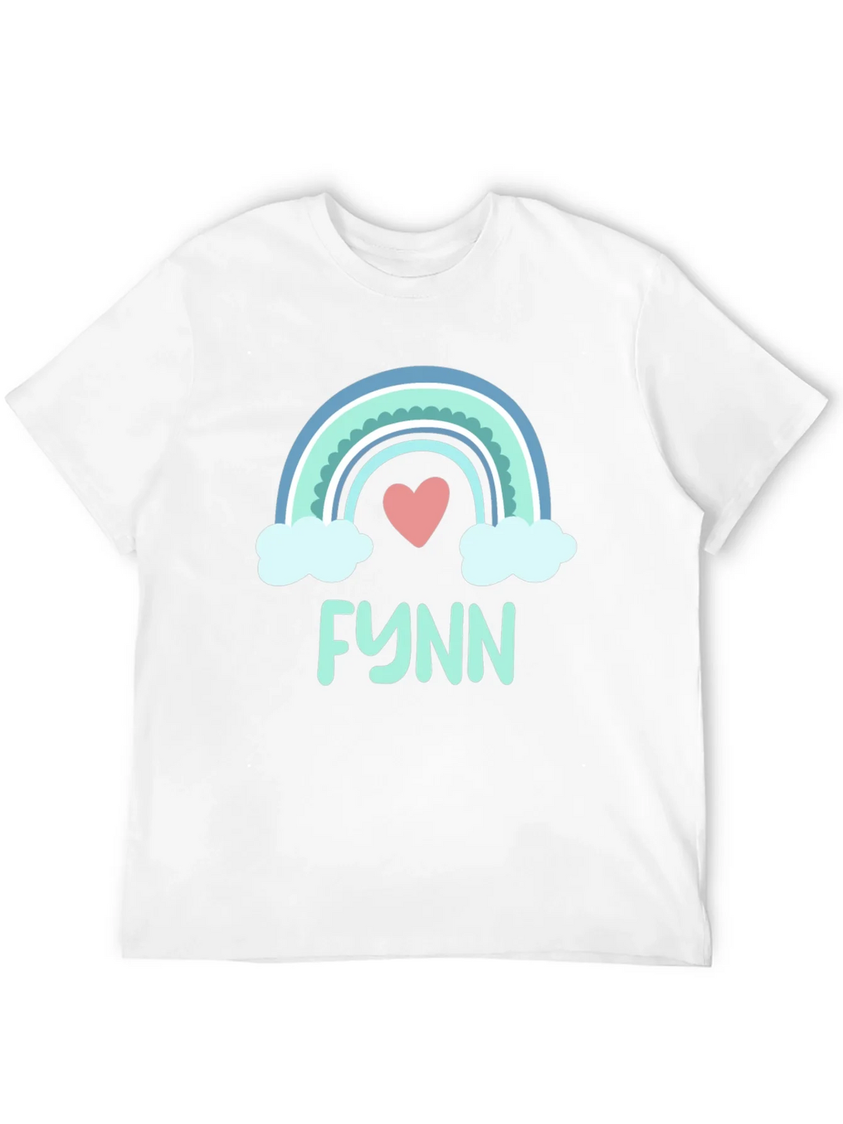Rainbow Heart Tee - Personalized with Name