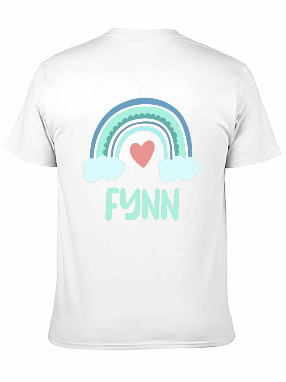 Rainbow Heart Tee - Personalized with Name