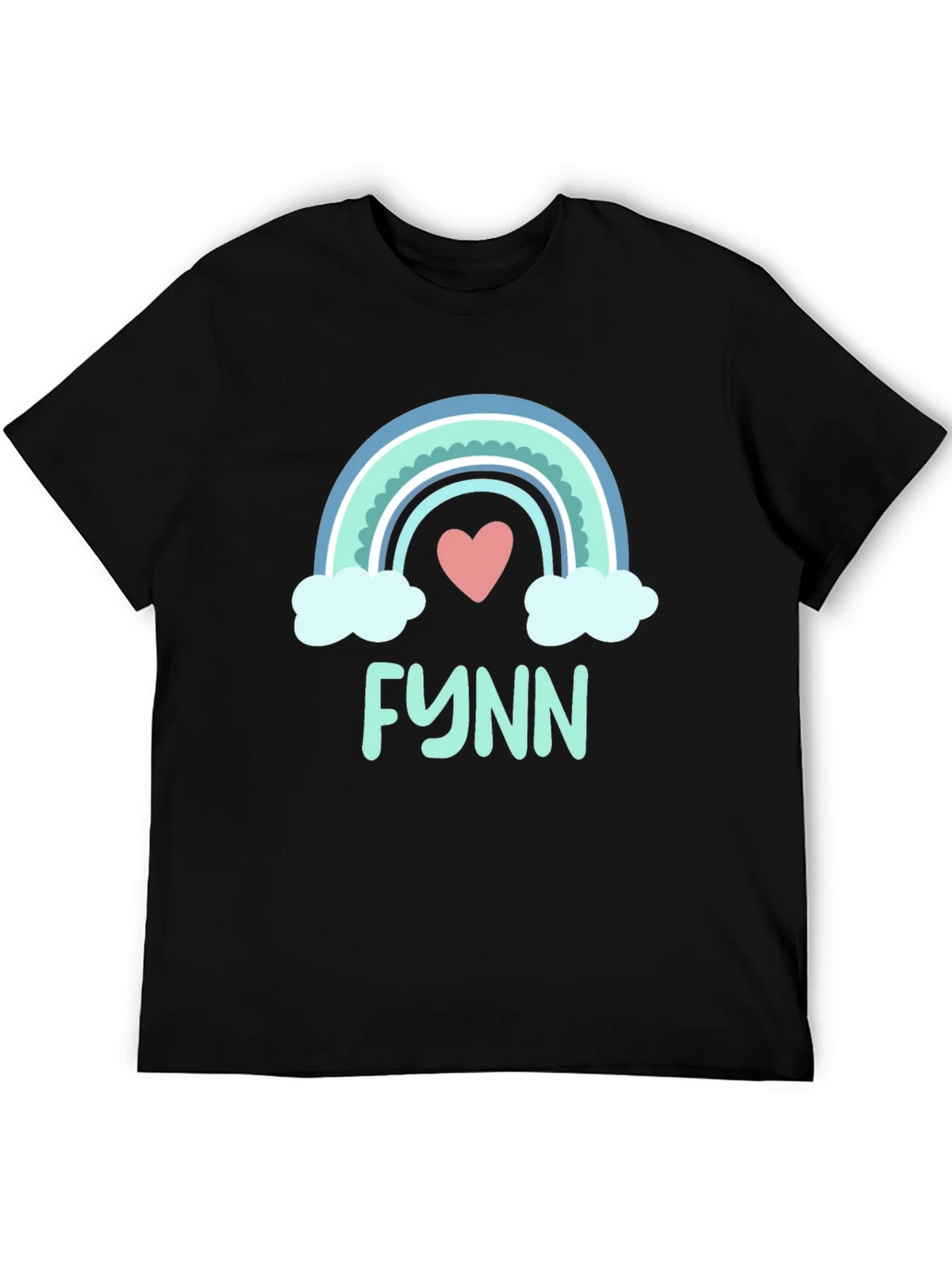 Rainbow Heart Tee - Personalized with Name