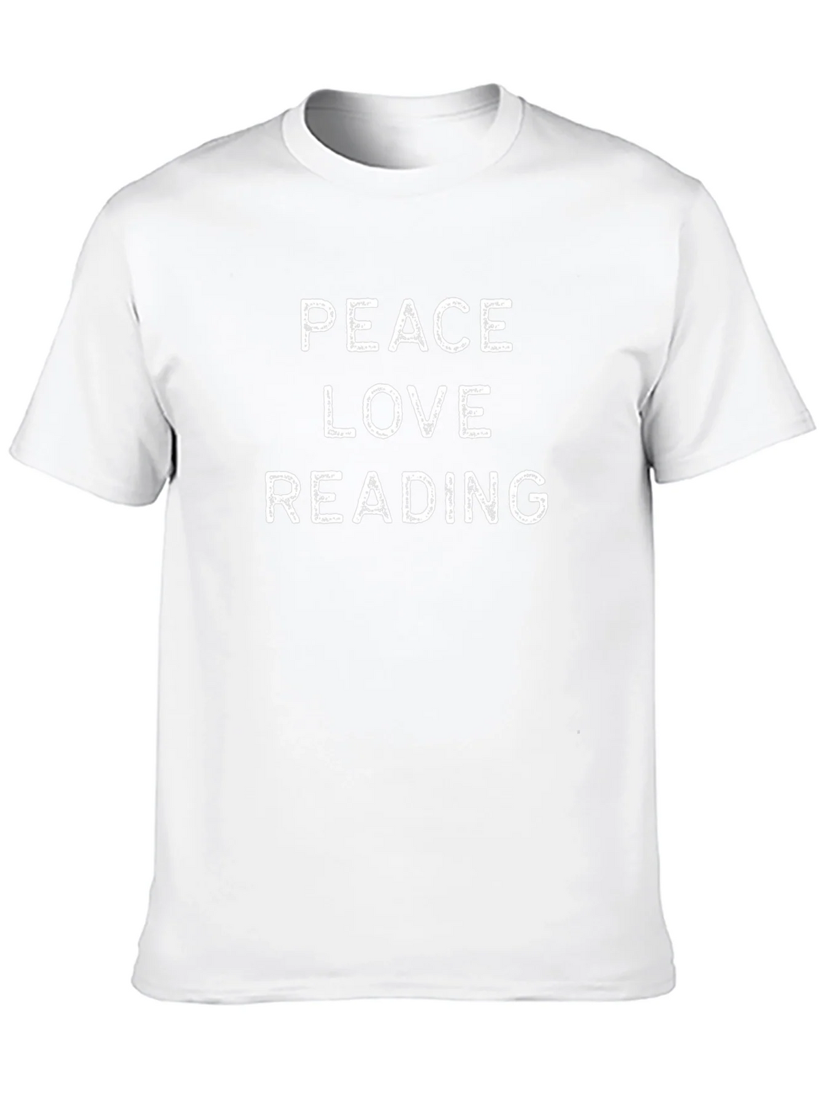Peace Love Reading T-Shirt - Black