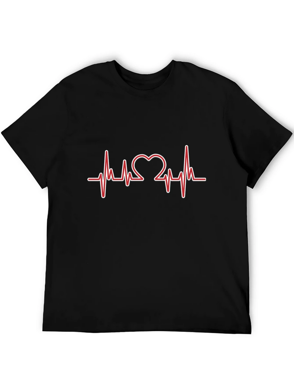 Heartbeat Heart Love Design T-Shirt
