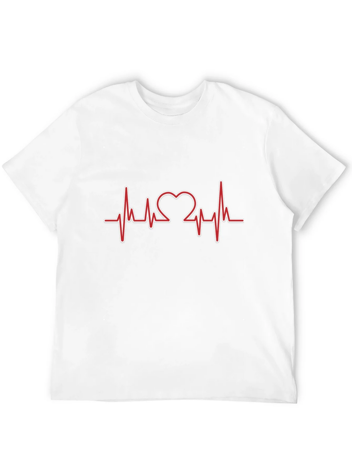 Heartbeat Heart Love Design T-Shirt