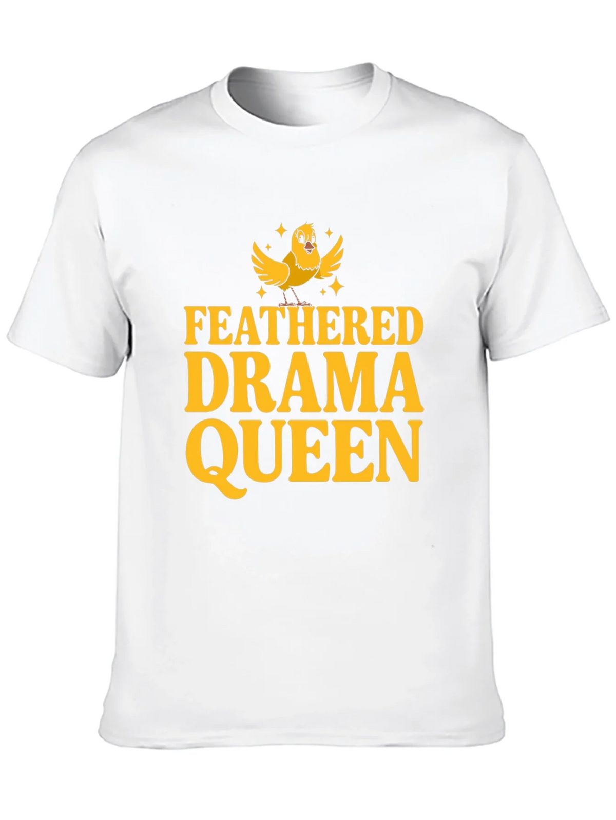 Feathered Drama Queen Black T-Shirt