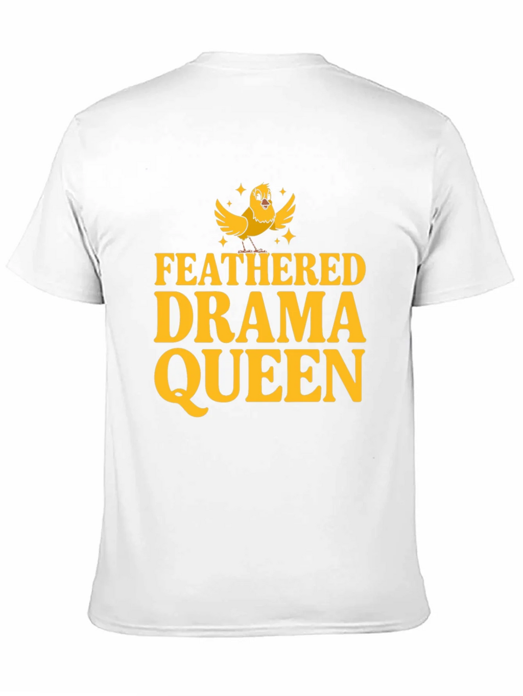 Feathered Drama Queen Black T-Shirt