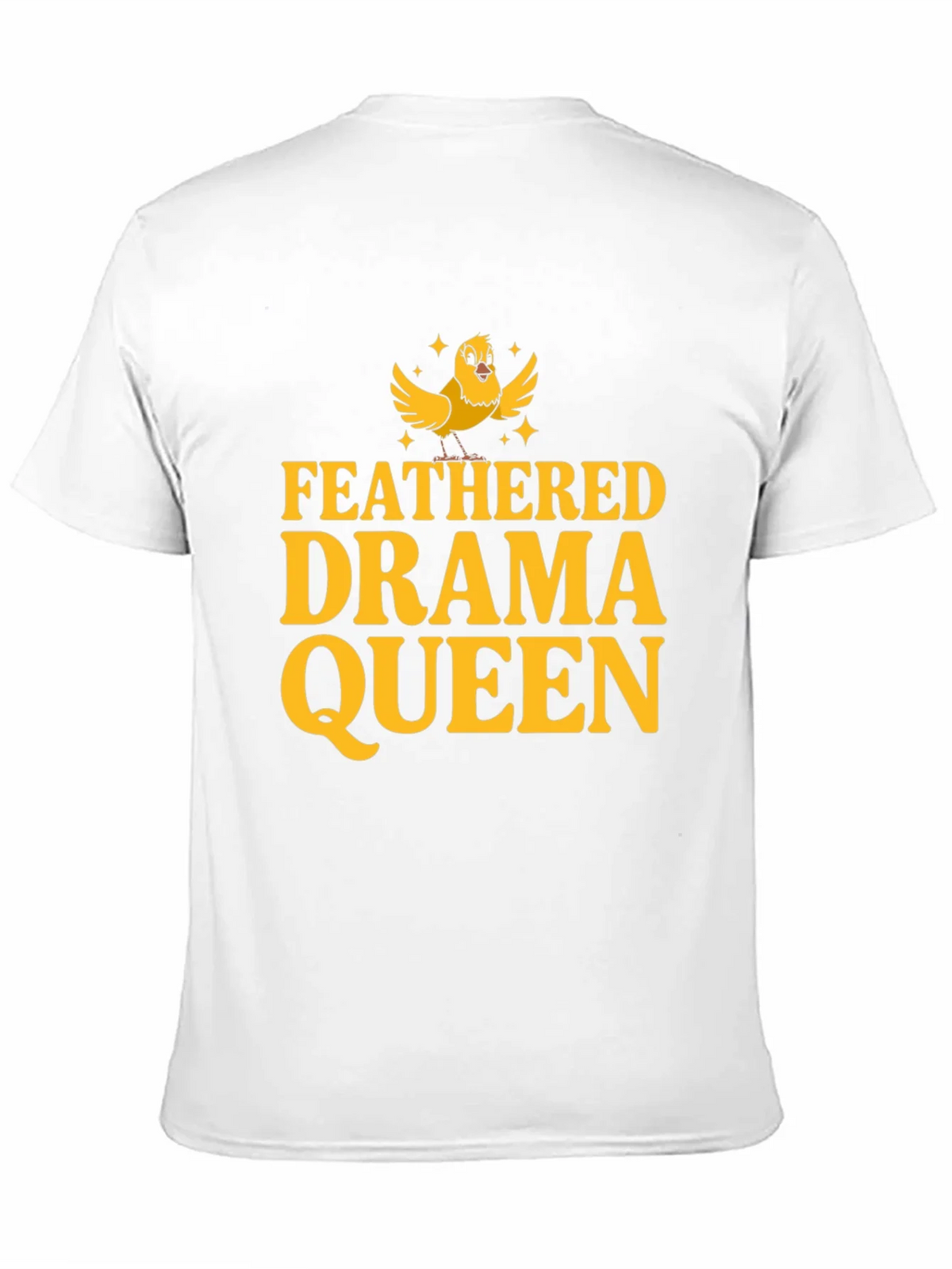 Feathered Drama Queen Black T-Shirt